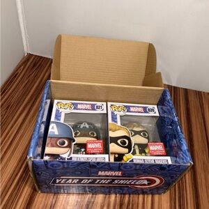 Funko Pop May 2021 Marvel Collector Corps Year of the Shield Large Open Box
